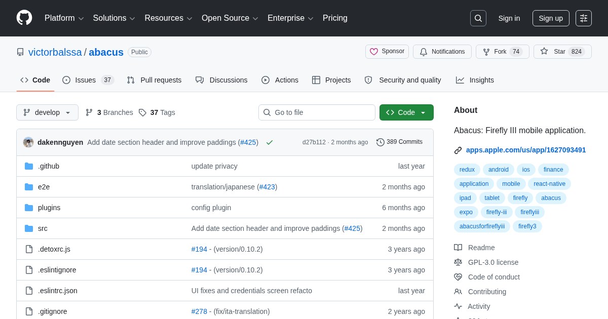 Abacus: Mobile application for Firefly III