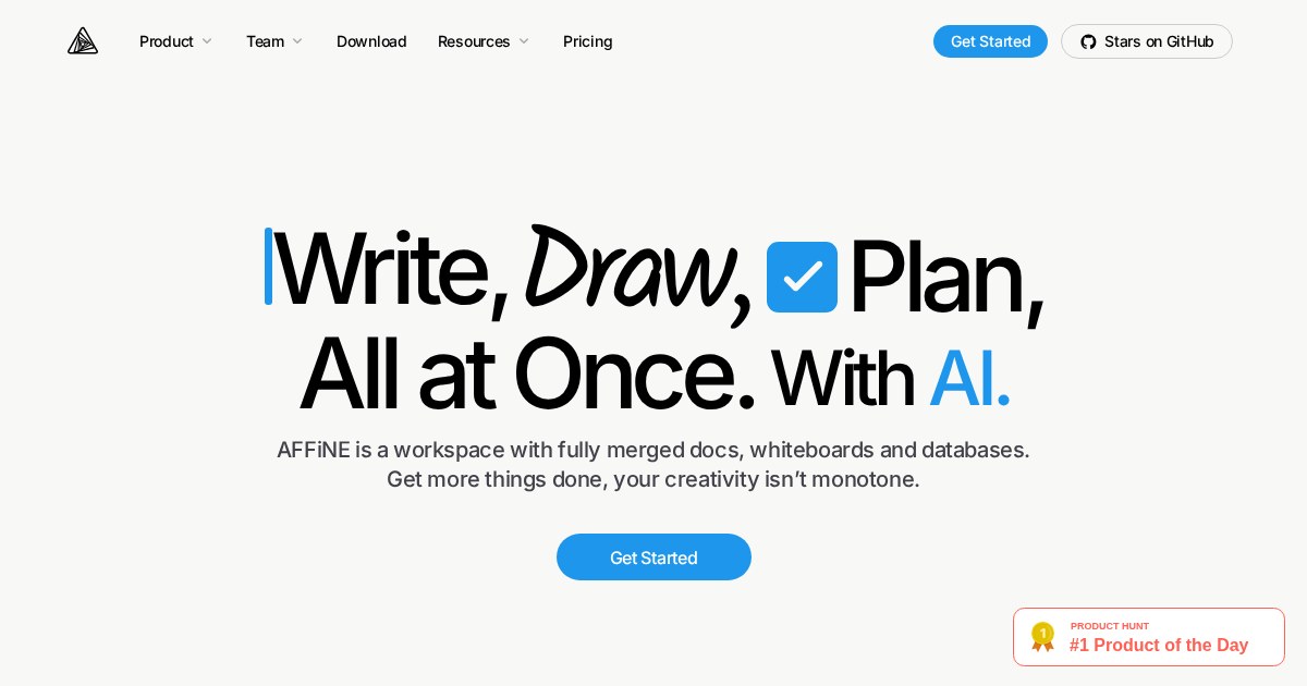 AFFiNE: Next-gen knowledge base that brings planning, sorting, and creating all together