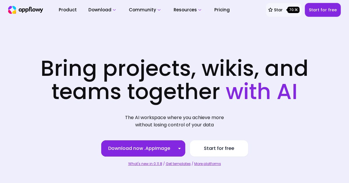 AppFlowy: AI-powered secure workspace for wikis and projects
