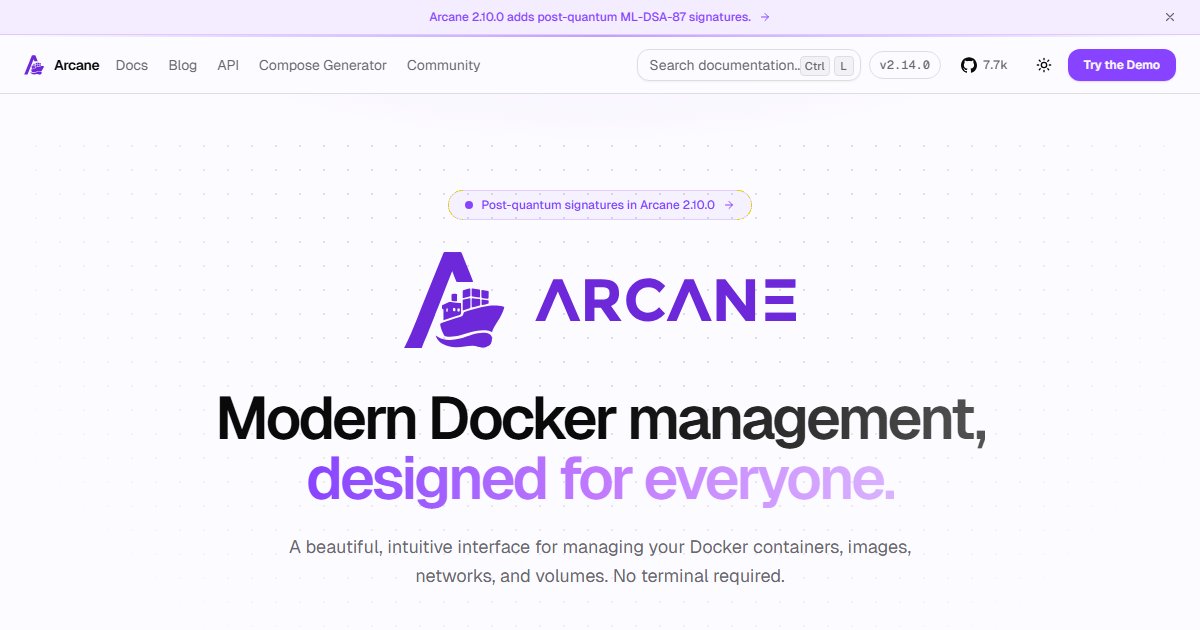 Arcane: A Modern Web UI for Docker and Docker Compose