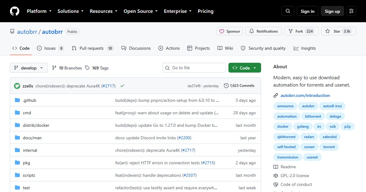 autobrr: Real-Time Download Automation From IRC Announces and RSS