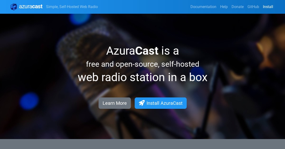 AzuraCast: Web radio management suite