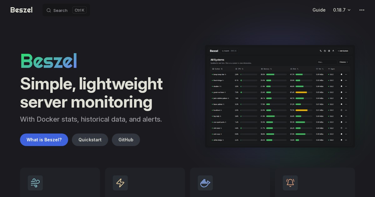 Beszel: Lightweight Server Monitoring