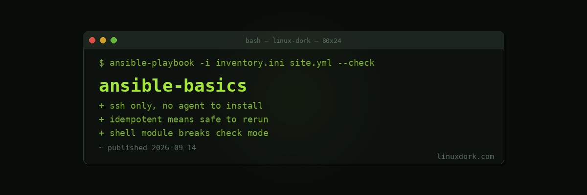 Ansible Basics: Configuration Management Without Agents