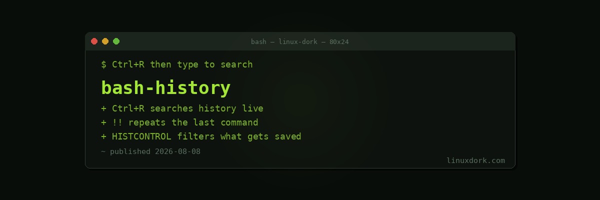 Bash History Explained