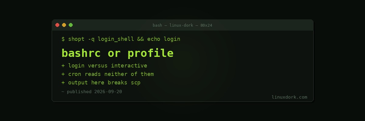 bashrc vs bash_profile vs profile: Which File to Put Things In