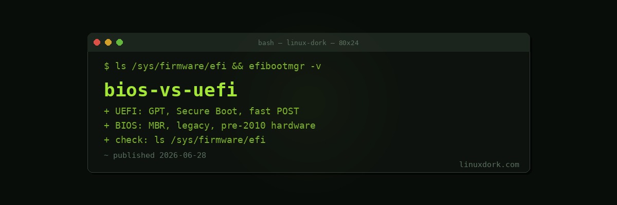 BIOS vs UEFI: What's the Difference?