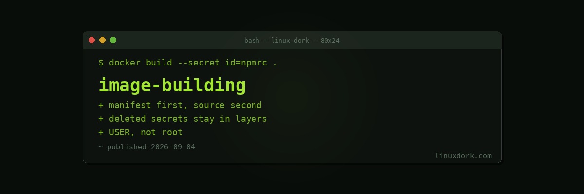 Building Container Images That Are Small, Fast, and Not Full of Holes