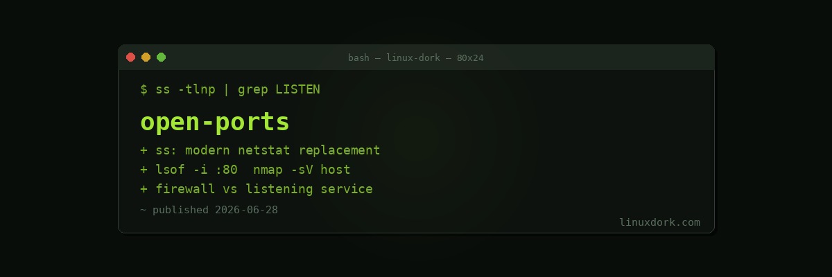 Checking Open Ports on Linux