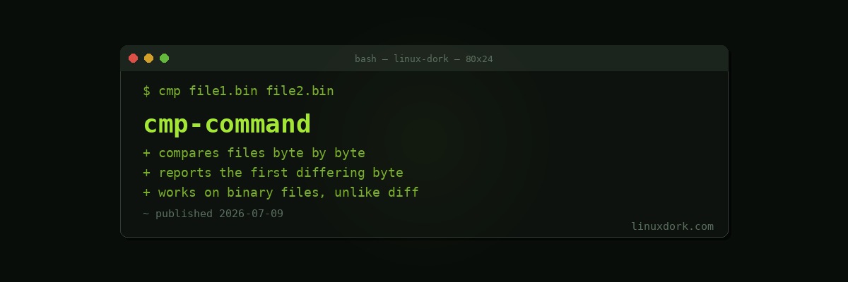 cmp Command Explained