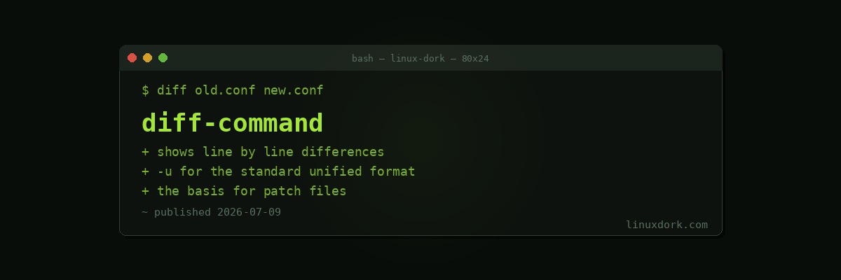 diff Command Explained