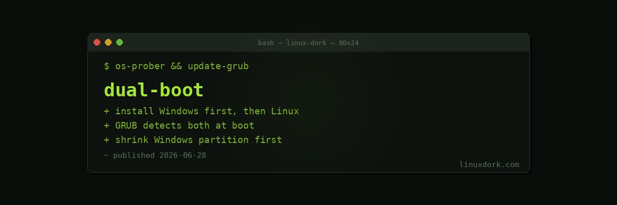 How to Dual Boot Linux and Windows
