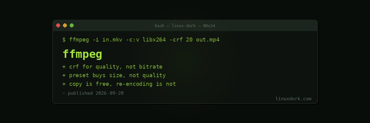 FFmpeg Explained: The Flags That Actually Matter