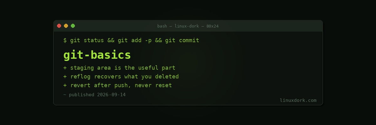 Git Basics on Linux: The Commands You Actually Need