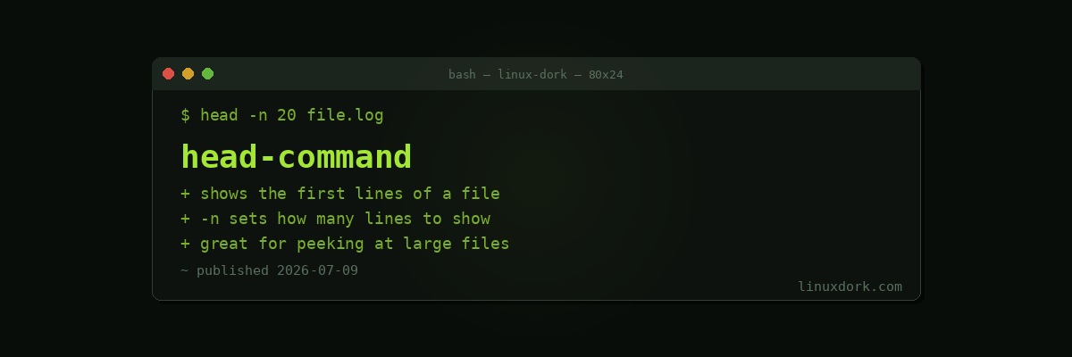 head Command Explained