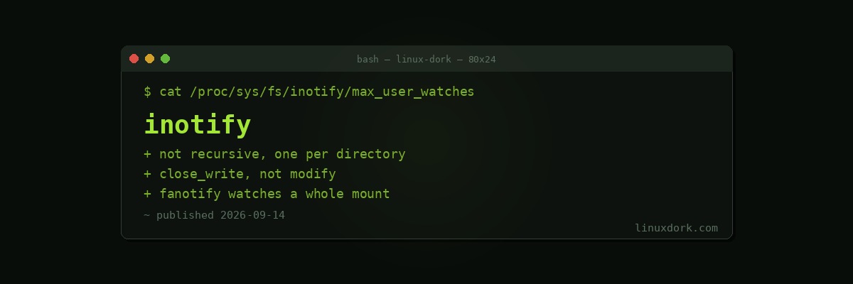 inotify and File Watching Explained