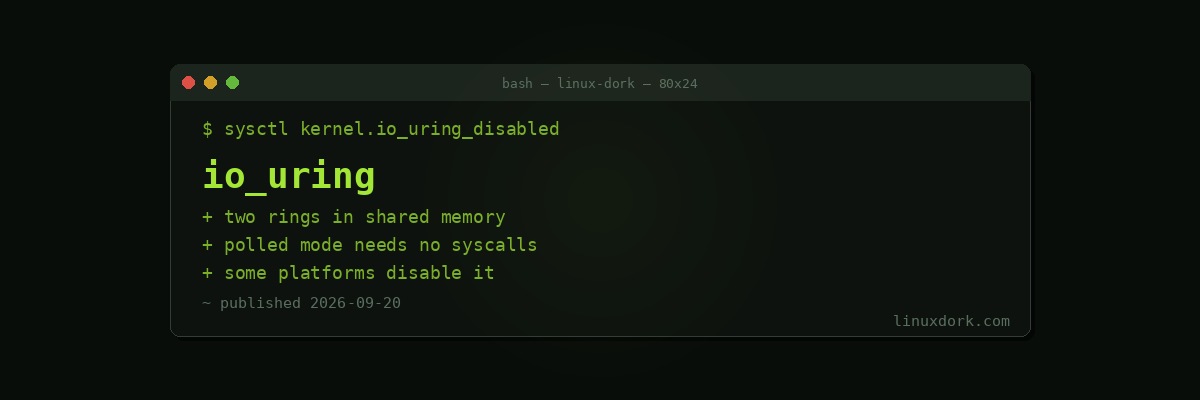 io_uring Explained: Why Linux Needed a Third Async I/O Interface