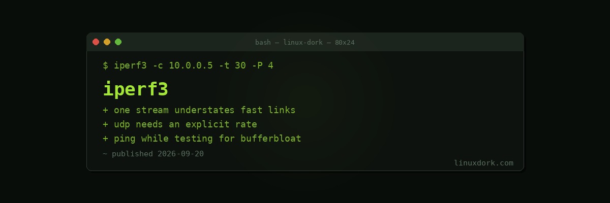 iperf3 Explained: Measuring Network Throughput Properly