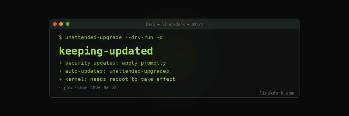 Keeping Linux Updated
