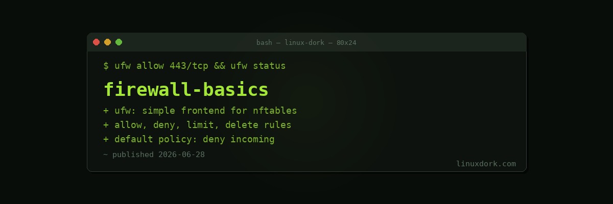 Linux Firewall Basics