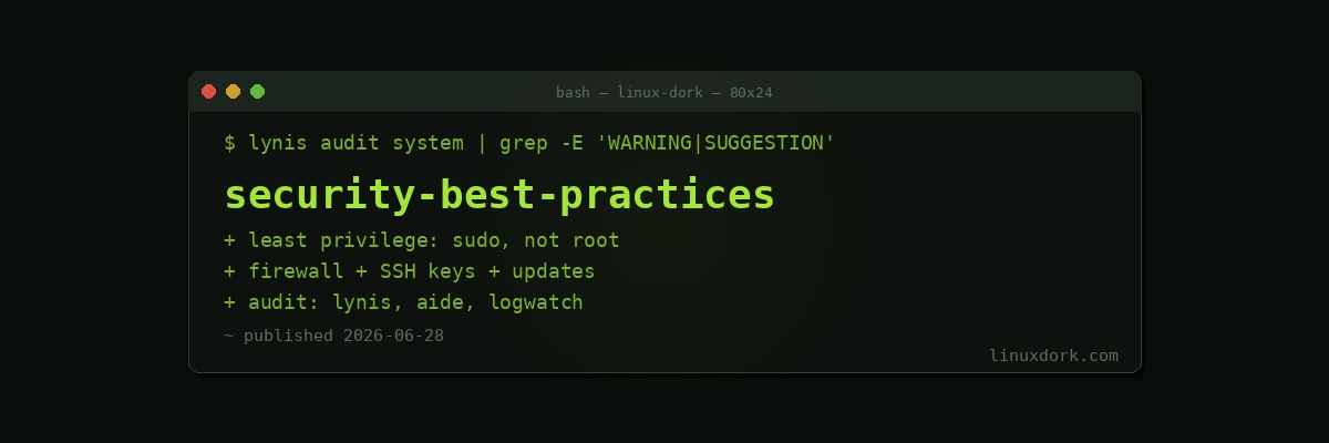 Linux Security Best Practices