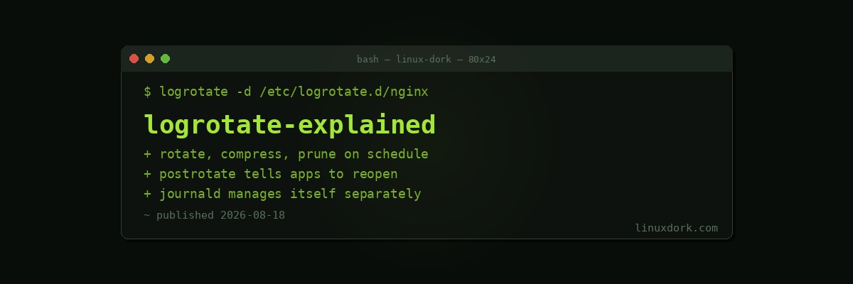logrotate Explained: Keeping Log Files From Eating Your Disk