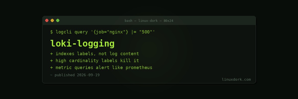 Centralized Logging with Loki