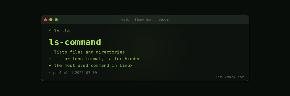 ls Command Explained
