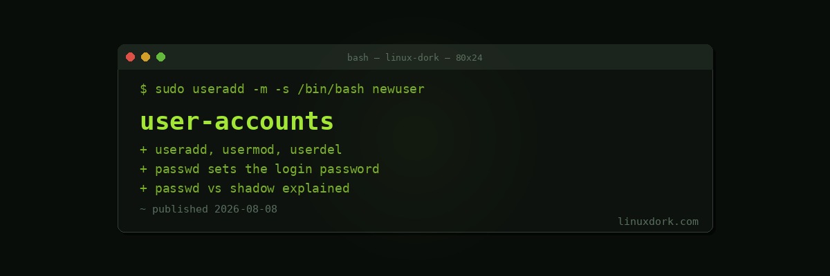 Managing User Accounts on Linux