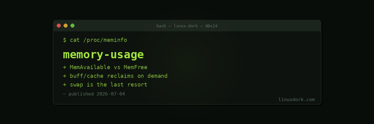 Monitoring Memory Usage on Linux
