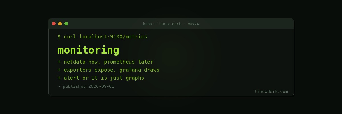 Monitoring a Home Server: Netdata, Prometheus, and Grafana