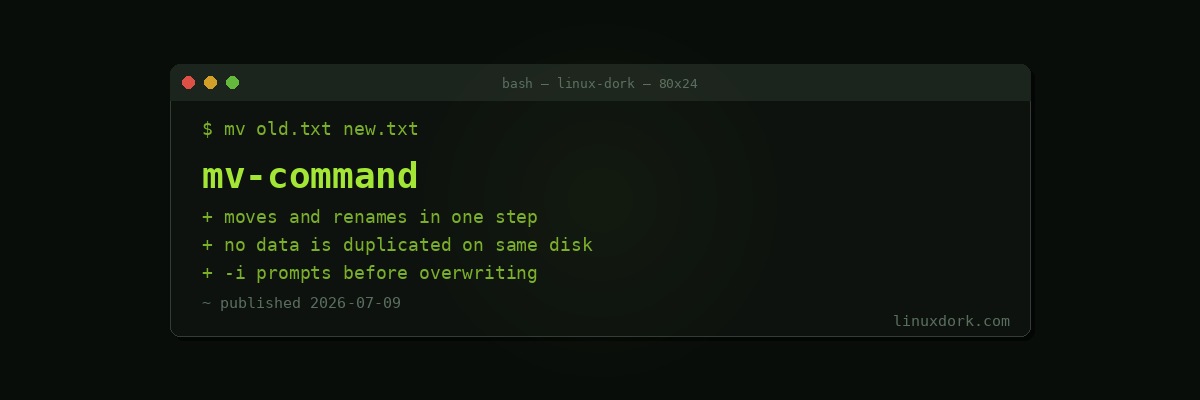 mv Command Explained