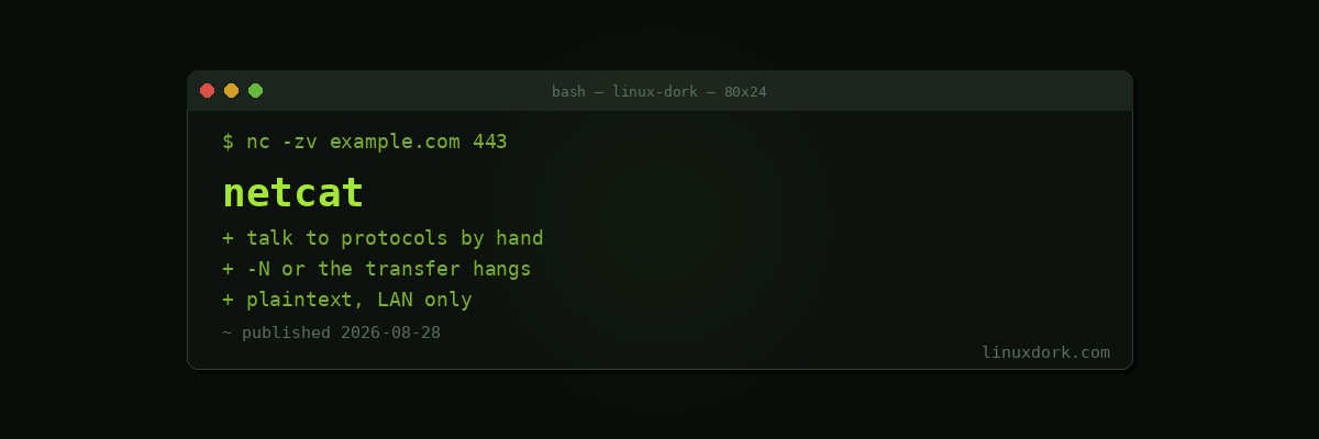 netcat Explained: Testing Ports, Moving Files, and Debugging Protocols