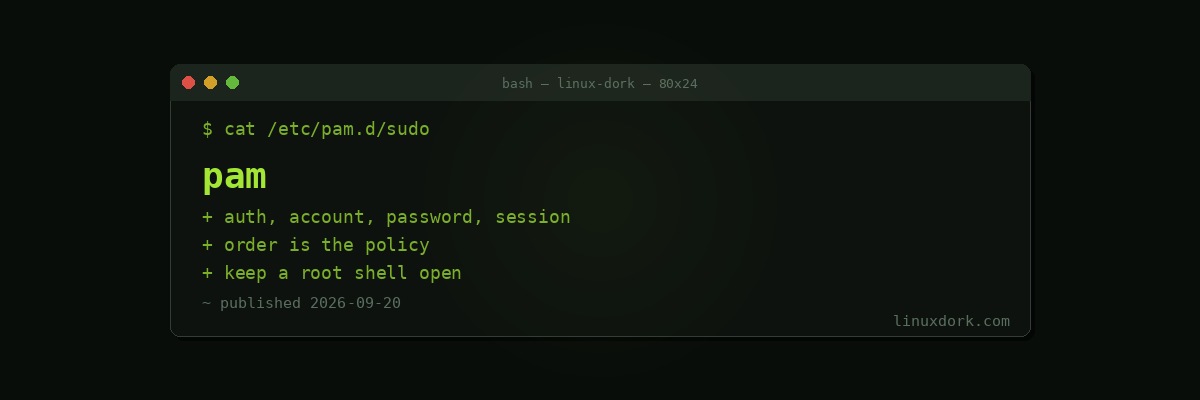 PAM Explained: How Linux Actually Decides Who Gets In