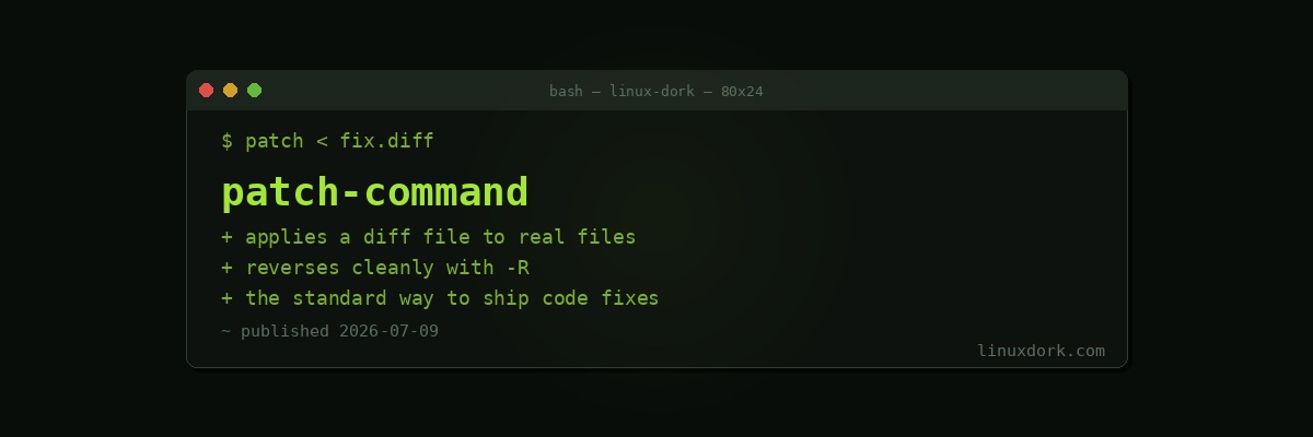 patch Command Explained