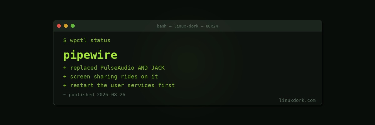 PipeWire vs PulseAudio: What Replaced Linux Audio and Why