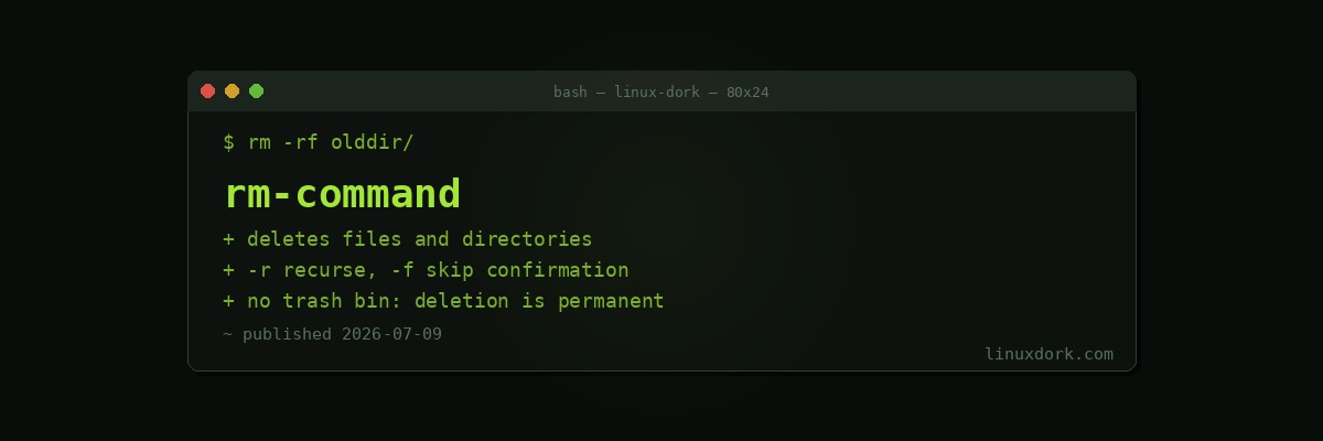 rm Command Explained
