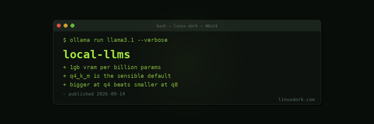 Running LLMs Locally on Linux with Ollama