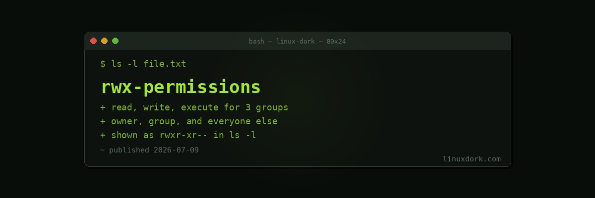 rwx Permissions Explained