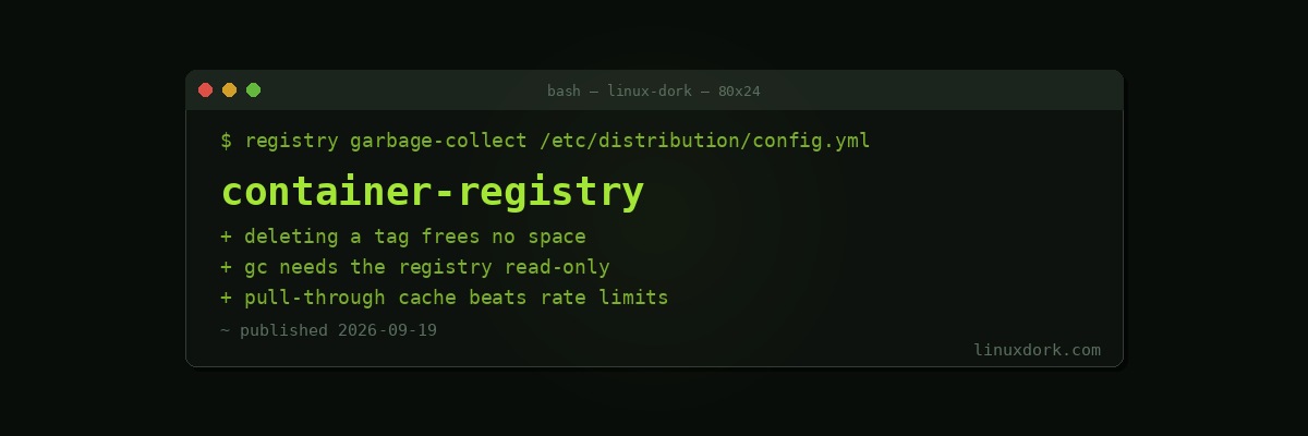 Running Your Own Container Registry