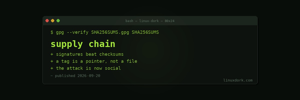 Supply Chain Security: Verifying What You Install