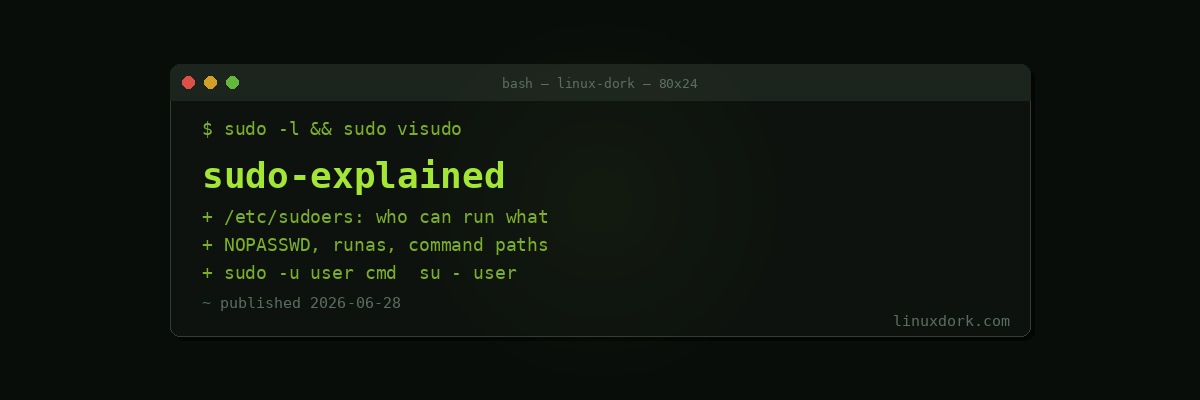 Sudo Explained