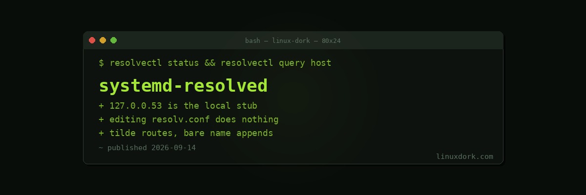 systemd-resolved Explained: Why /etc/resolv.conf Is a Symlink Now