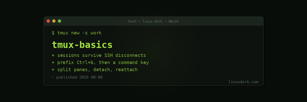 tmux Basics for Beginners