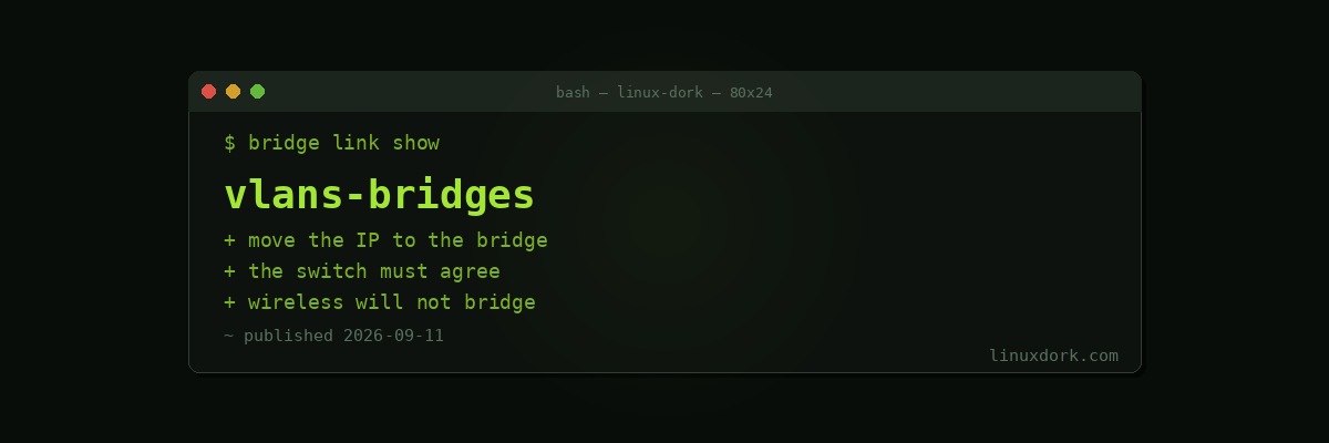VLANs and Bridges on Linux: Segmenting a Network on One Cable