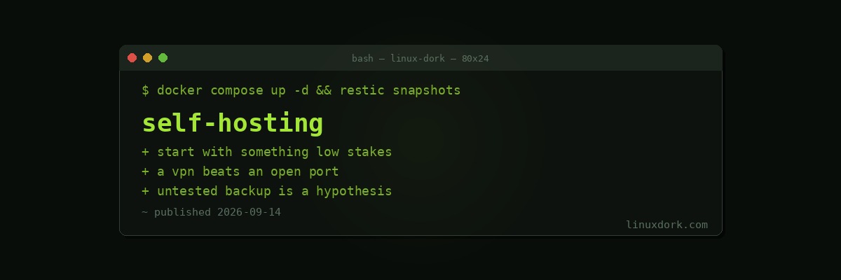 What Is Self-Hosting? An Honest Introduction