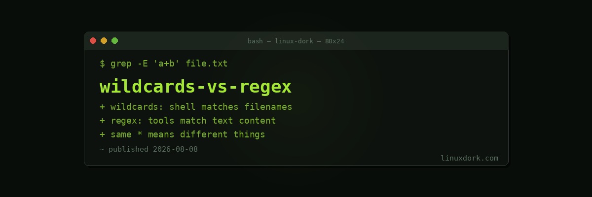 Wildcards vs Regular Expressions Explained
