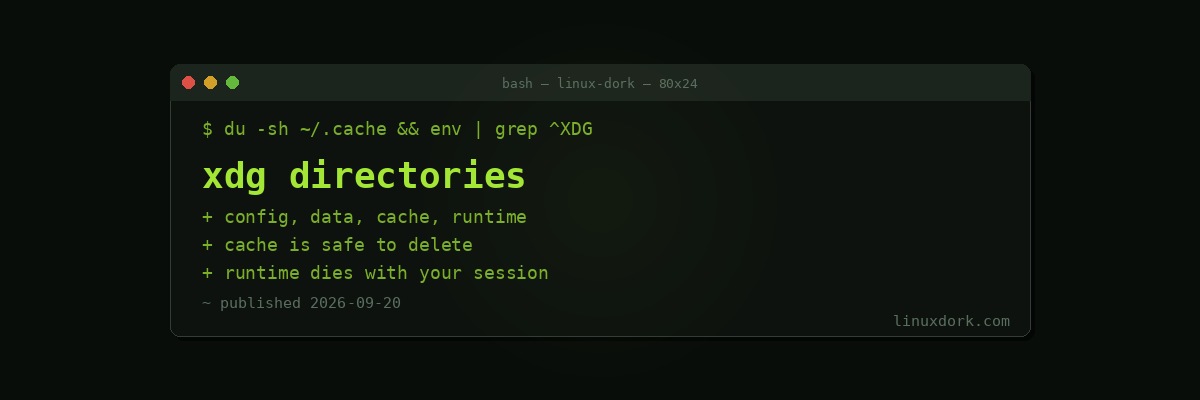 XDG Base Directories Explained: Why Your Home Folder Is a Mess