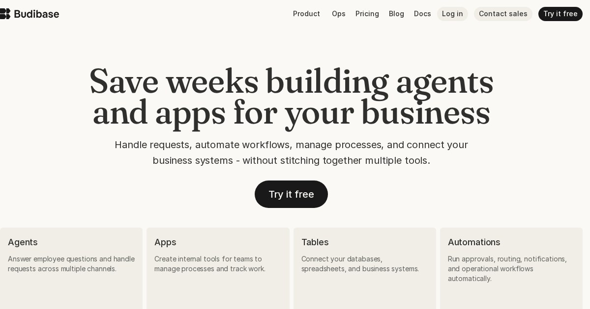 Budibase: Low-code platform for building business apps and workflows in minutes