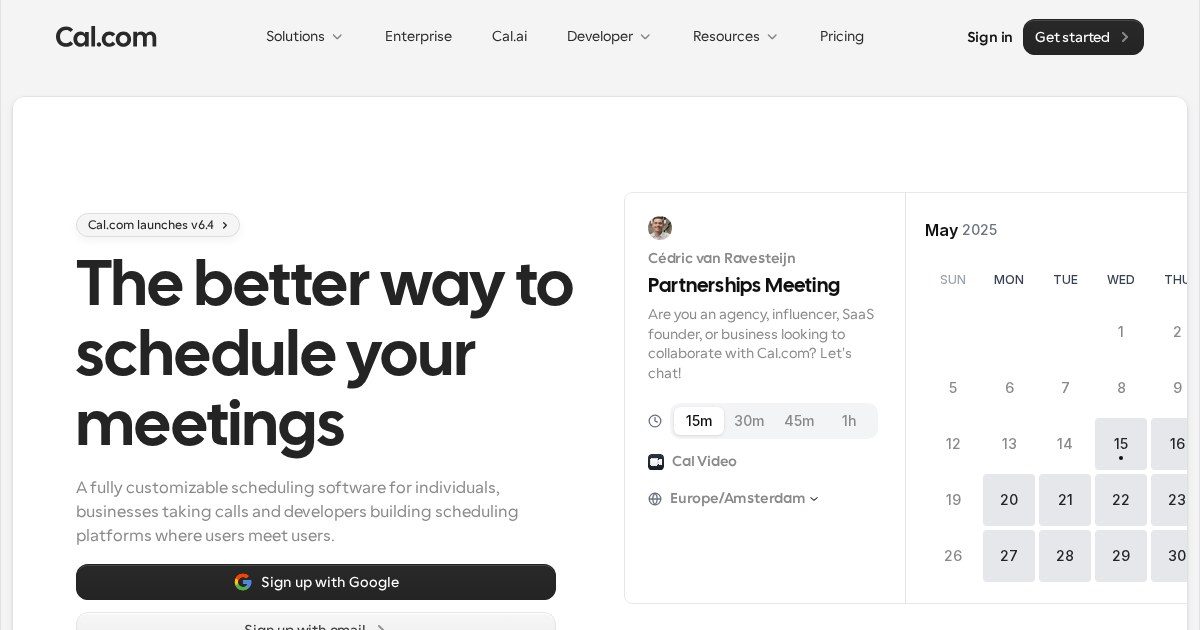 Cal.com: Scheduling infrastructure for absolutely everyone